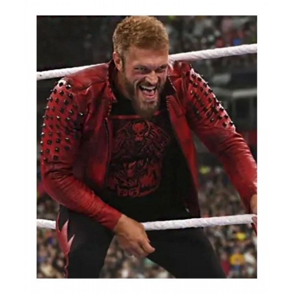 WWE Edge Red Leather Jacket | AmericaSuits